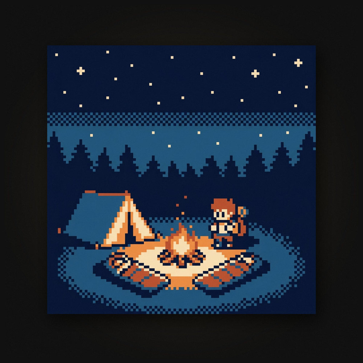 Pixel Forest Camp — Artwork