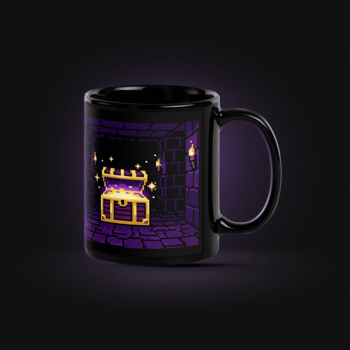 Pixel Dungeon Chest — Black Glossy — Hero