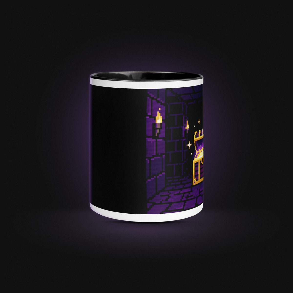 Pixel Dungeon Chest — White Ceramic — Side