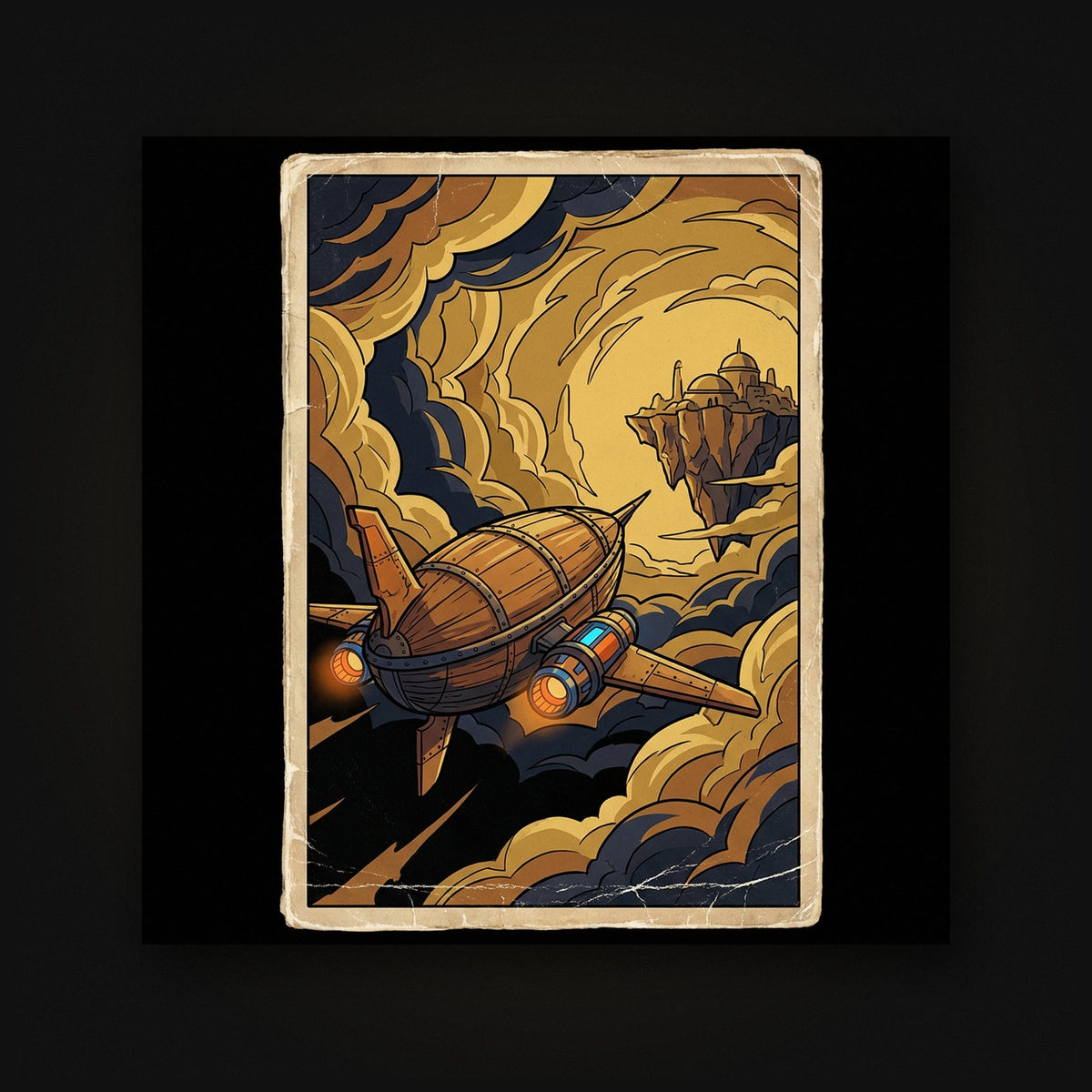 JRPG Airship Cover — Artwork