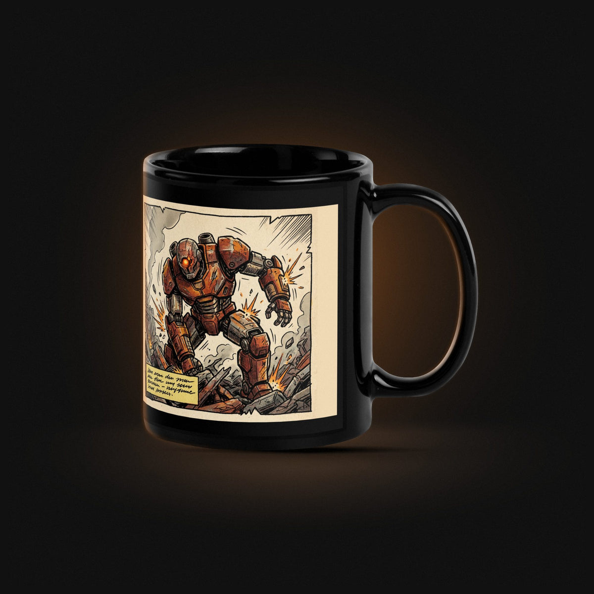 Boss: Mech Comic — Black Glossy — Hero