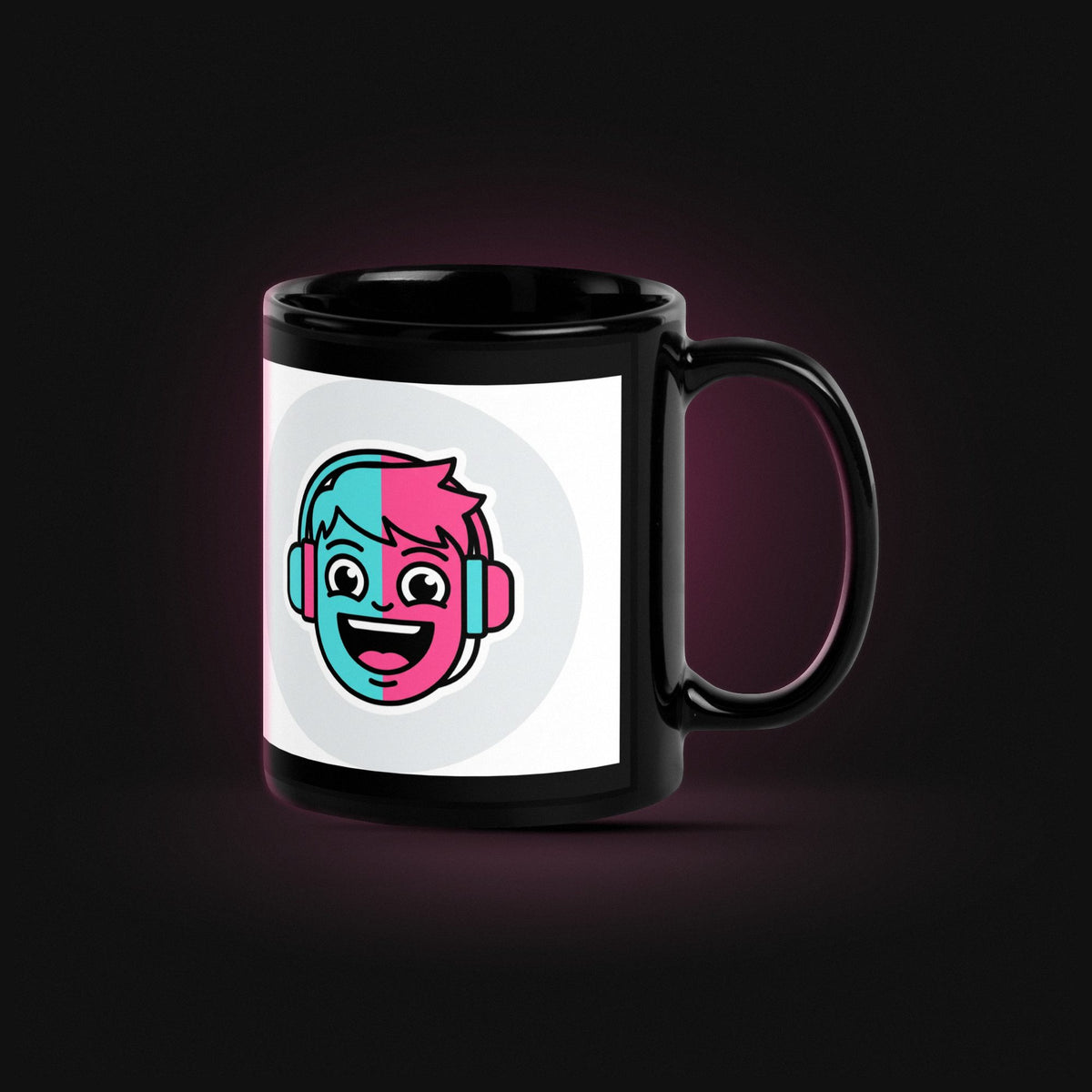 Emote: Gamer Face — Black Glossy — Hero