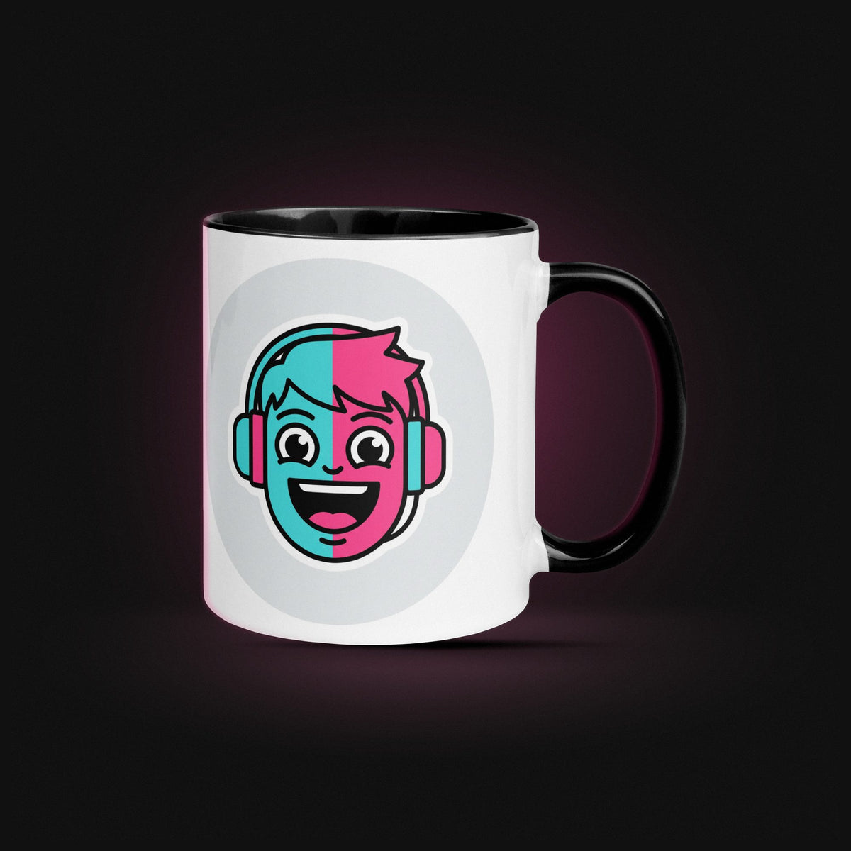 Emote: Gamer Face — White Ceramic — Hero