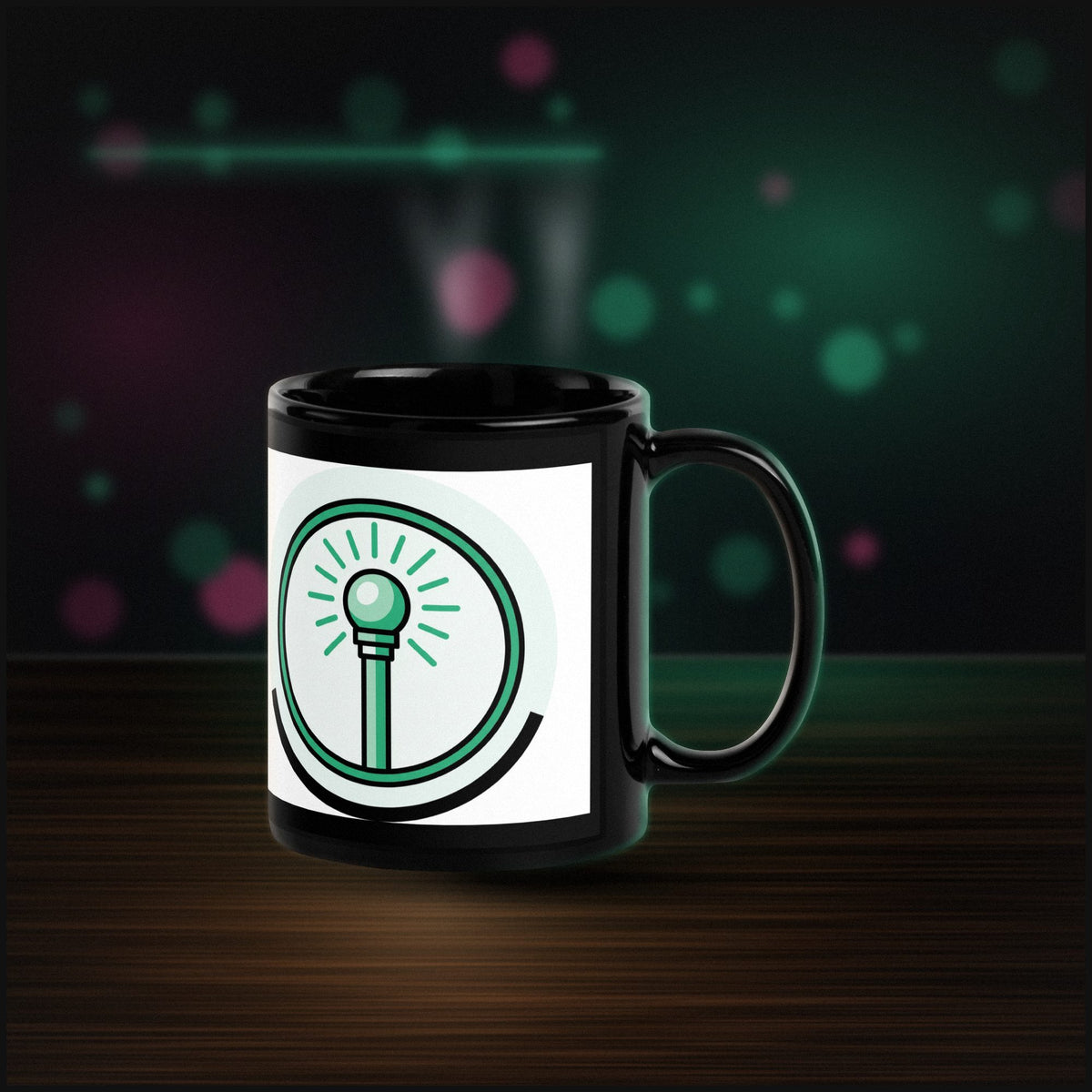 Class: Healer Badge — Black Glossy — Desk