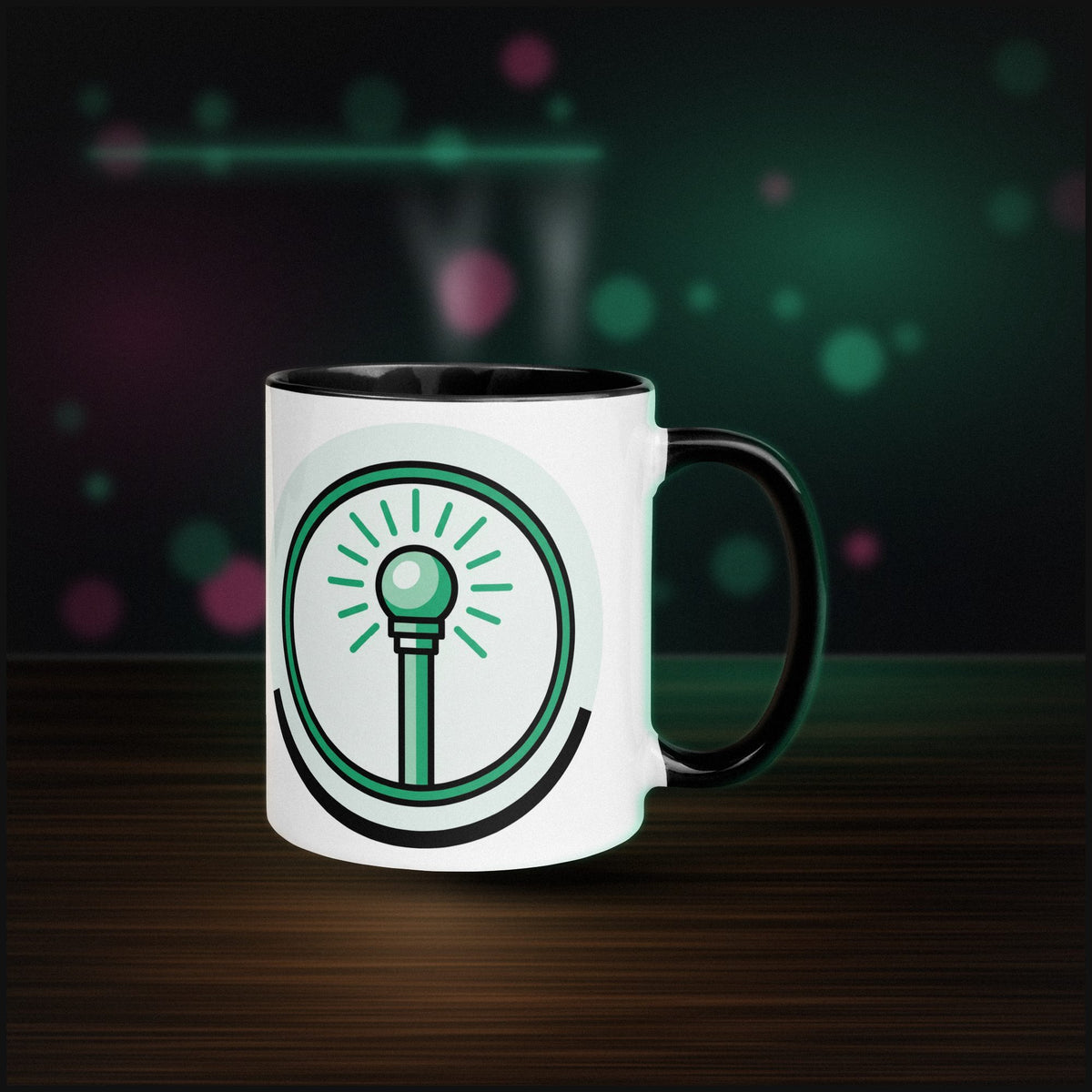 Class: Healer Badge — White Ceramic — Desk