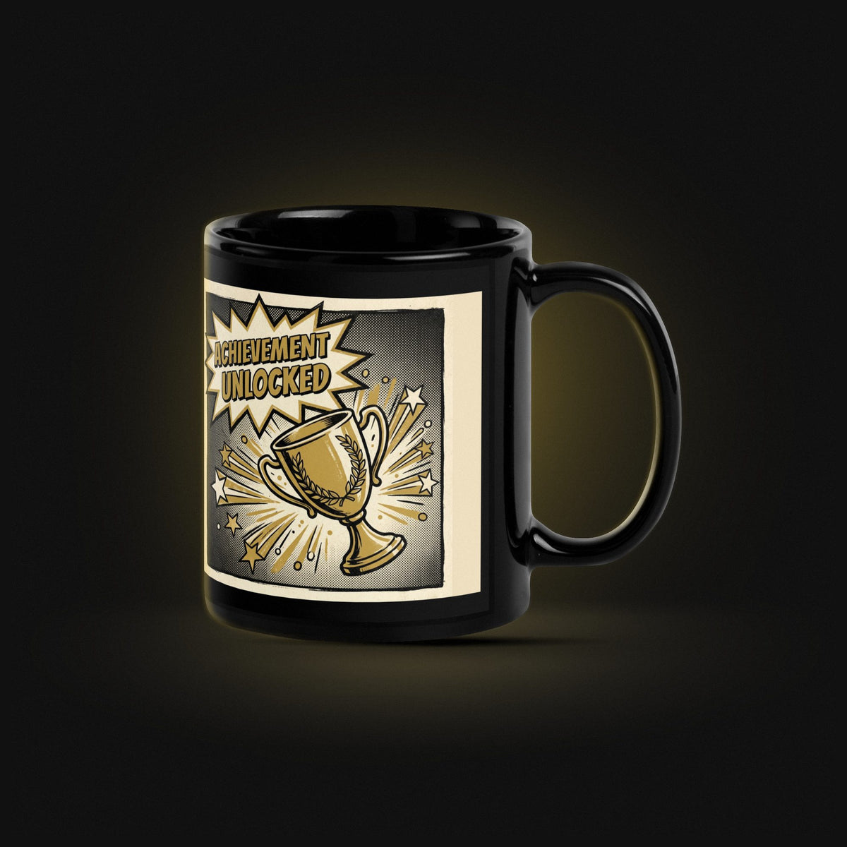 Achievement: Victory — Black Glossy — Hero