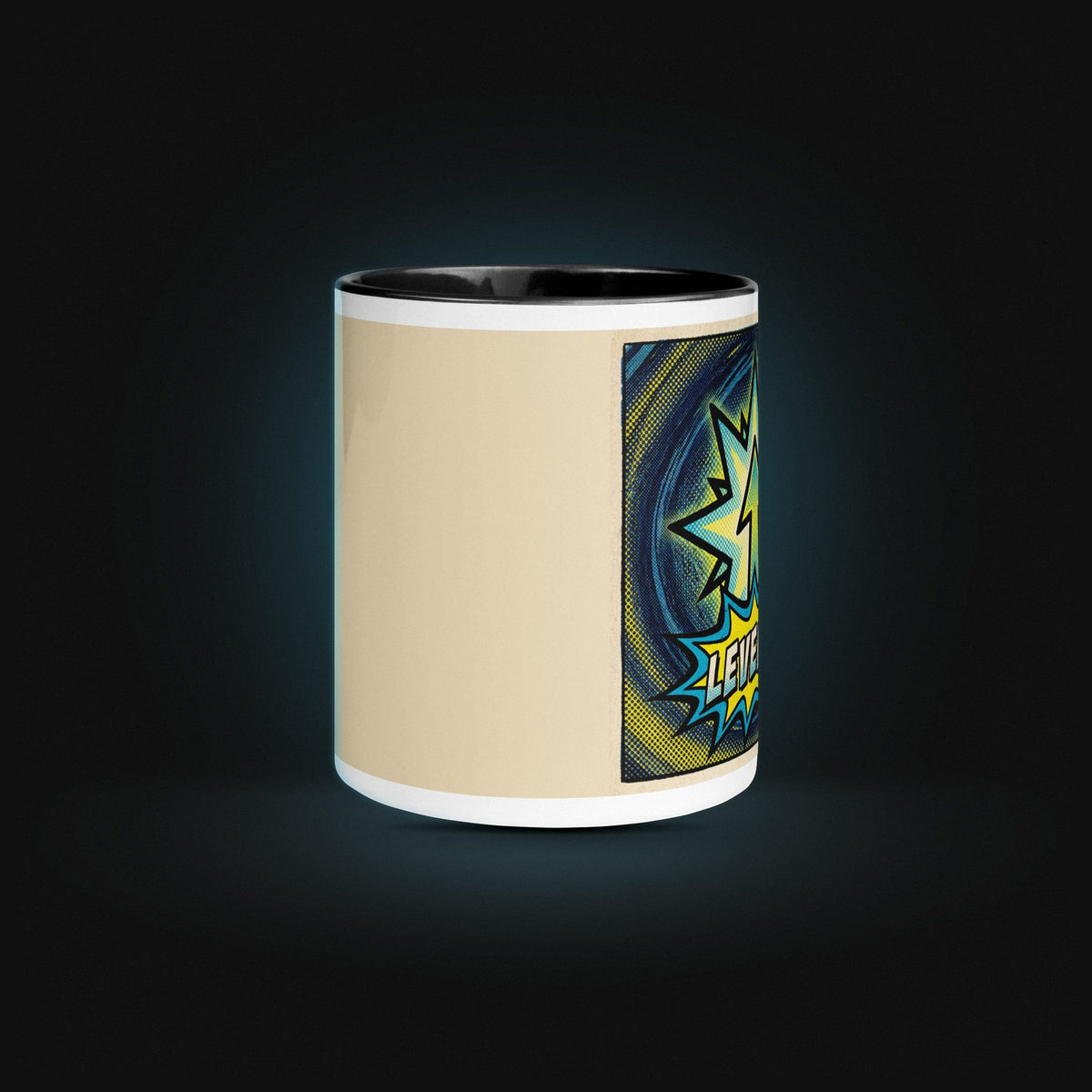 Achievement: Level Up — White Ceramic — Side