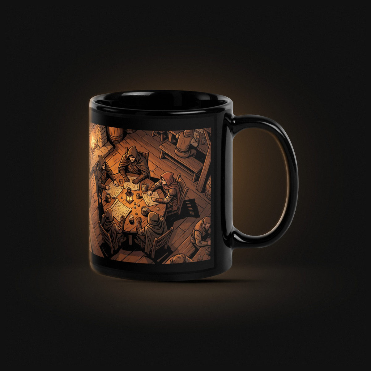 Env: Tavern Scene — Black Glossy — Hero