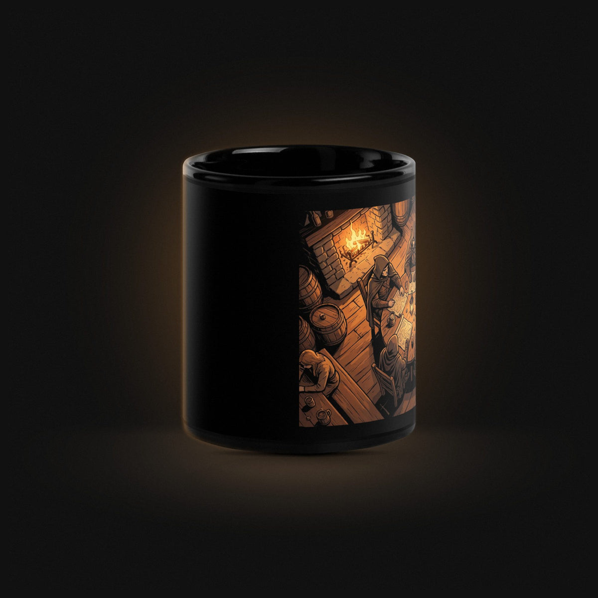 Env: Tavern Scene — Black Glossy — Side