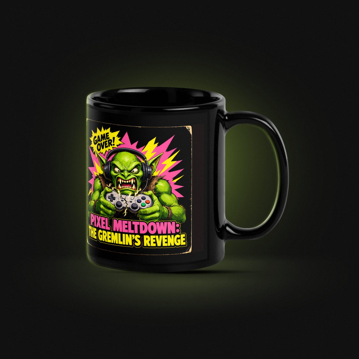 PIXEL MELTDOWN: THE GREMLIN'S REVENGE — Black Glossy — Hero