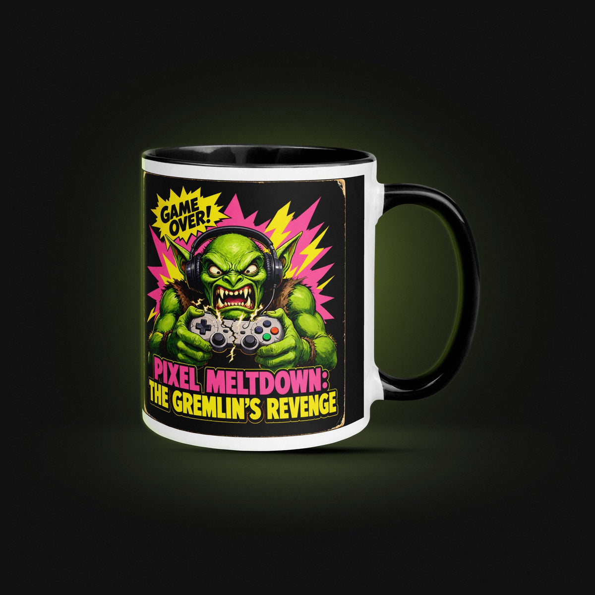 PIXEL MELTDOWN: THE GREMLIN'S REVENGE — White Ceramic — Hero